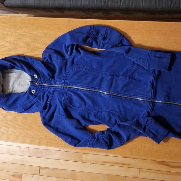 Lululemon Hooded Jacket Size 4 Dark Blue - Picture 1 of 8